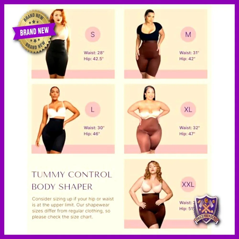 High Waisted Tummy Control Body Shaper Shorts Butt Lifting Shapewear